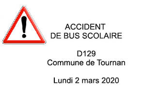 RD129 - Accident de bus scolaire