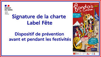 Bandas de Condom - Signature de la charte label fête
